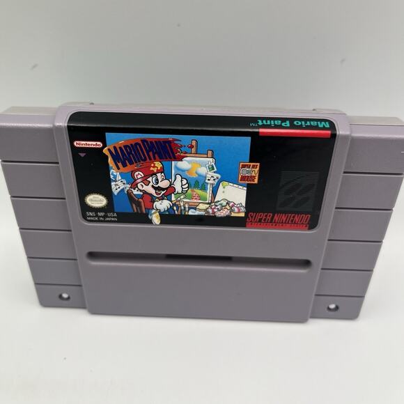 Mario Paint (Super Nintendo SNES, 1991) Authentic Game Cartridge Only TESTED - Picture 2 of 5